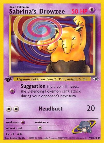 Sabrina's Drowzee [1st Edition] #92
