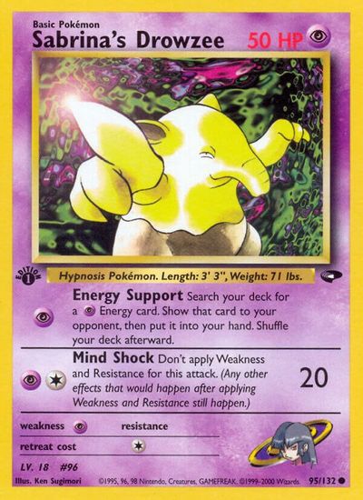 Sabrina's Drowzee [1st Edition] #95