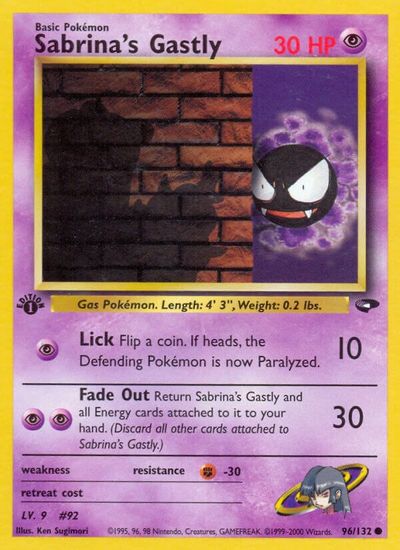 Sabrina's Gastly [1st Edition] #96