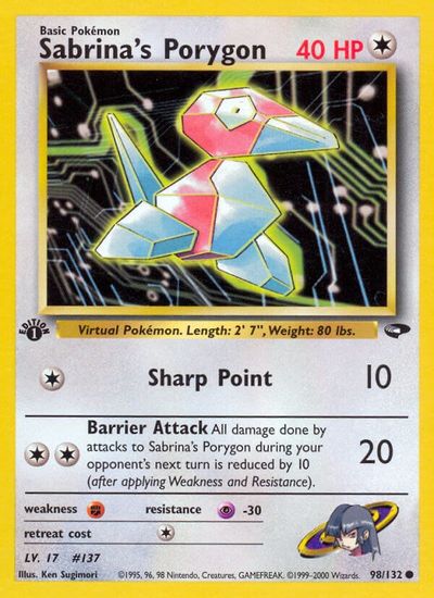 Sabrina's Porygon [1st Edition] #98