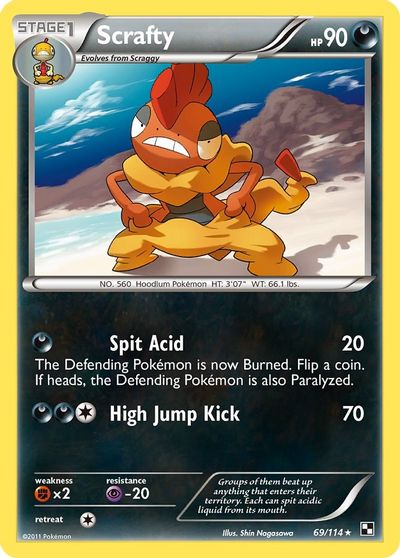 Scrafty [Reverse Holo] #69