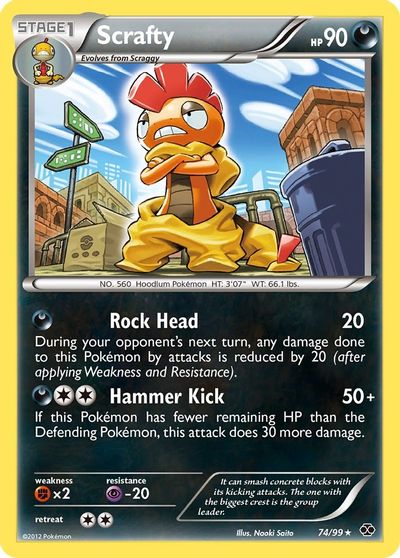 Scrafty [Reverse Holo] #74
