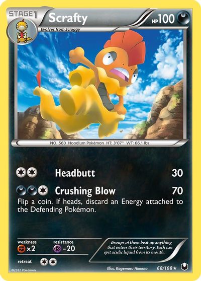 Scrafty [Reverse Holo] #68