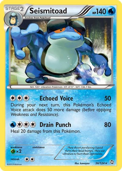 Seismitoad [Reverse Holo] #36