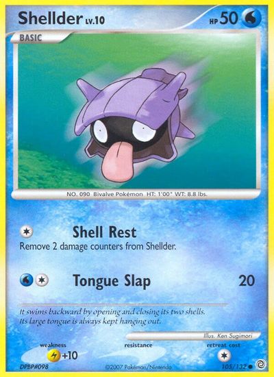 Shellder [Reverse Holo] #105