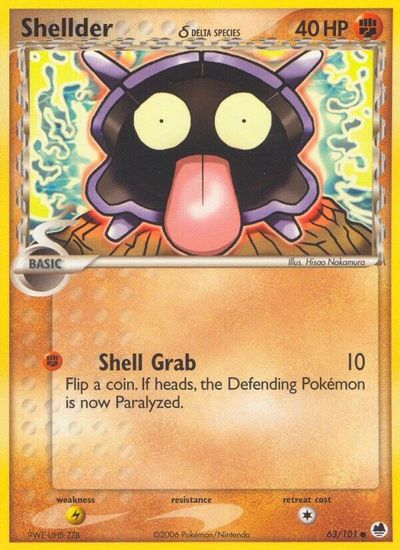 Shellder [Reverse Holo] #63