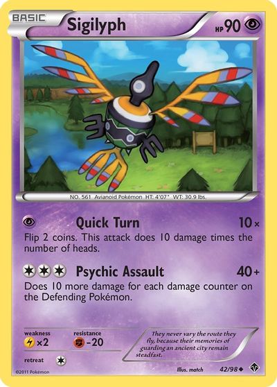 Sigilyph [Reverse Holo] #42