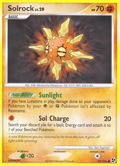 Solrock [Reverse Holo] #85
