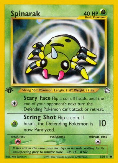 Spinarak [1st Edition] #75