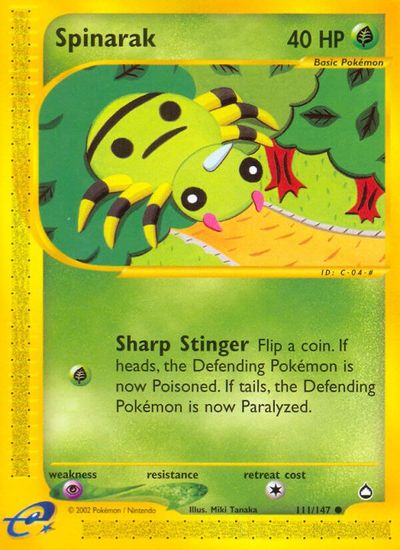 Spinarak [Reverse Holo] #111