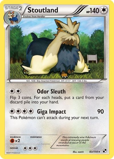 Stoutland [Reverse Holo] #83