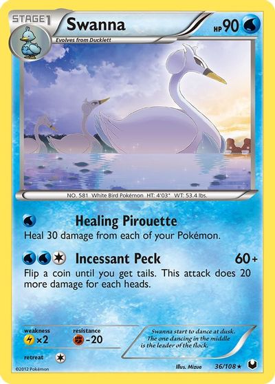 Swanna [Reverse Holo] #36