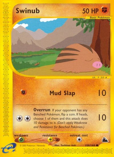 Swinub [Reverse Holo] #108