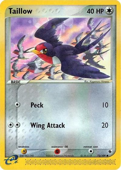 Taillow [Reverse Holo] #72