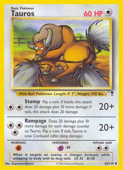 Tauros [Reverse Holo] #65