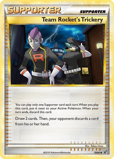 Team Rocket's Trickery [Reverse Holo] #78