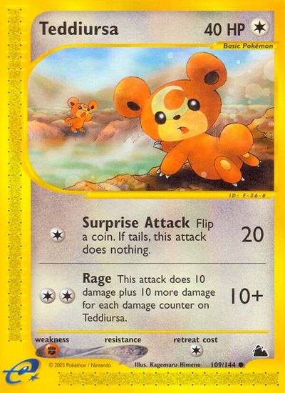 Teddiursa [Reverse Holo] #109