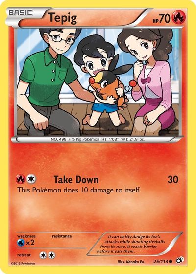 Tepig [Reverse Holo] #25