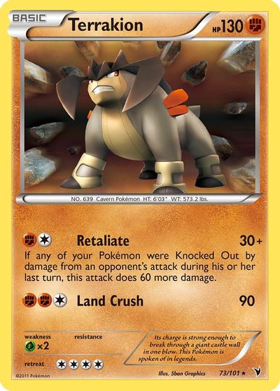 Terrakion [Reverse Holo] #73