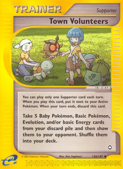Town Volunteers [Reverse Holo] #136