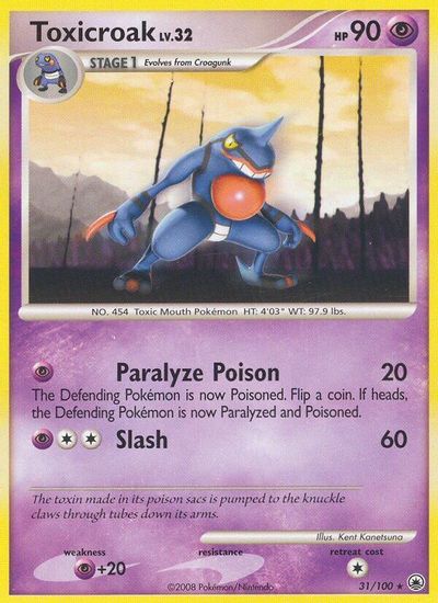 Toxicroak [Reverse Holo] #31