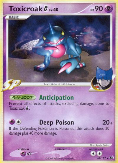Toxicroak G [Reverse Holo] #40