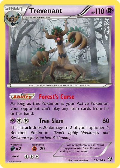 Trevenant [Reverse Holo] #55