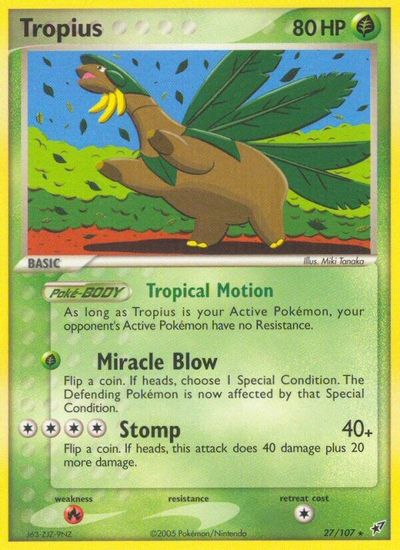 Tropius [Reverse Holo] #27
