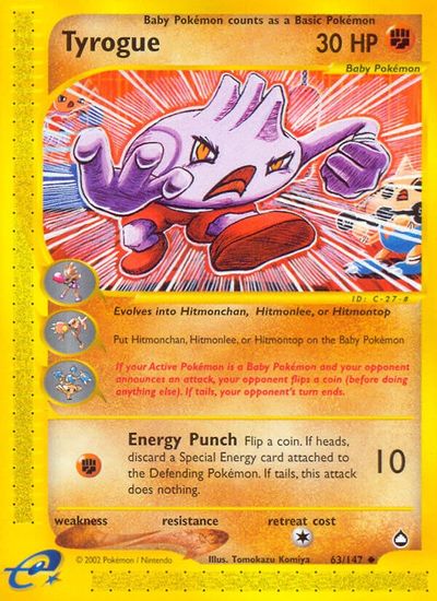 Tyrogue [Reverse Holo] #63