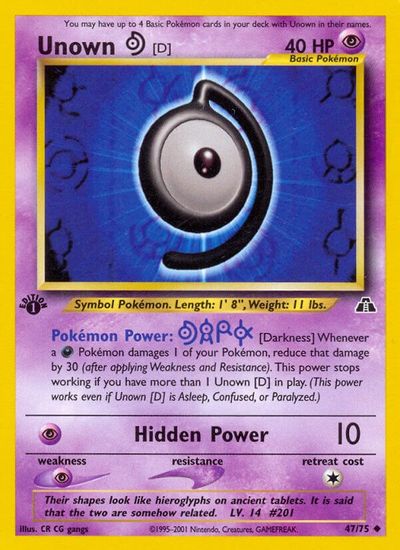 Unown D [1st Edition] #47