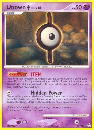 Unown I [Reverse Holo] #37