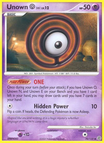 Unown O [Reverse Holo] #70