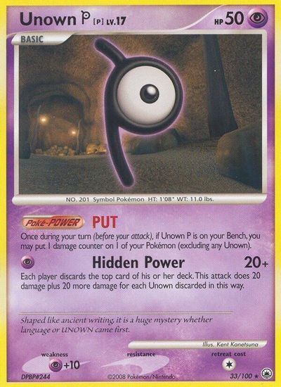 Unown P [Reverse Holo] #33