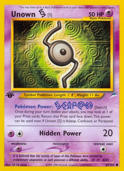Unown S [1st Edition] #87