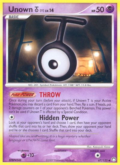 Unown T [Reverse Holo] #67