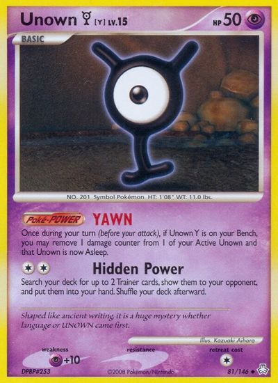 Unown Y [Reverse Holo] #81
