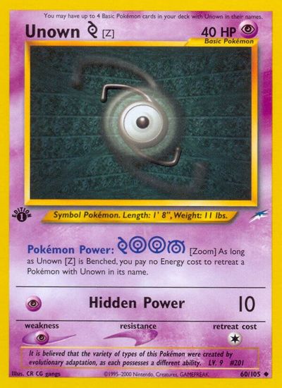 Unown Z [1st Edition] #60