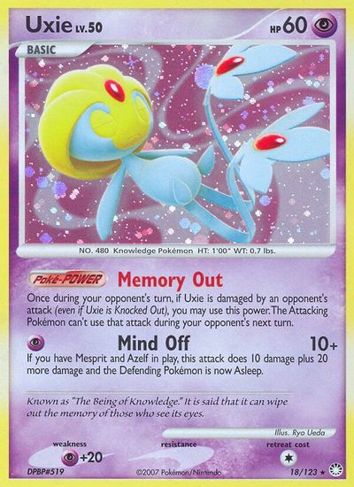 Uxie Mysterious Treasures Pokemon Tcgplayer Com