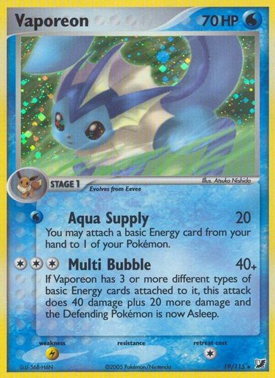 Vaporeon [Reverse Holo] #19