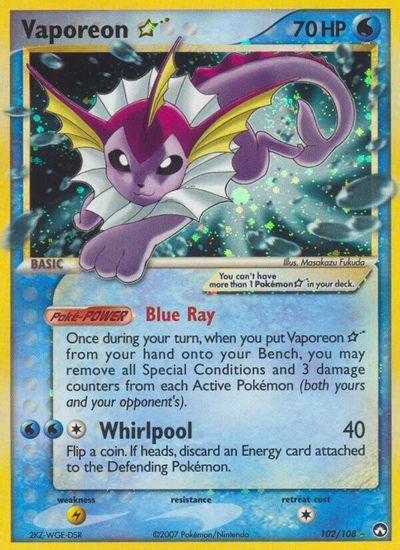 Vaporeon [Gold Star] #102