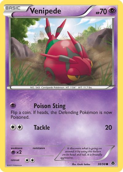 Venipede [Reverse Holo] #38