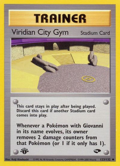 Viridian City Gym [1st Edition] #123