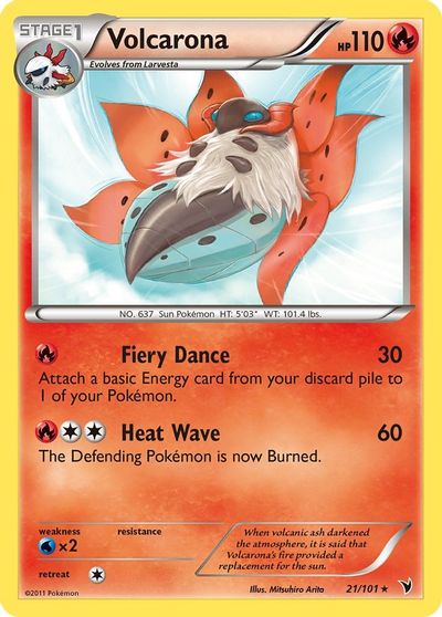 Volcarona [Reverse Holo] #21