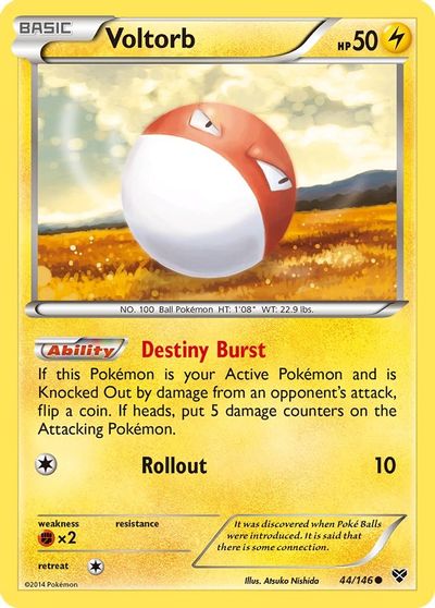 Voltorb [Reverse Holo] #44