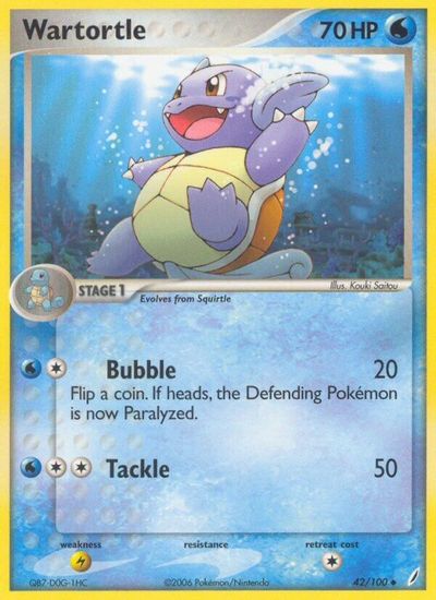 Wartortle [Reverse Holo] #42