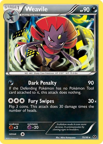 Weavile [Reverse Holo] #70