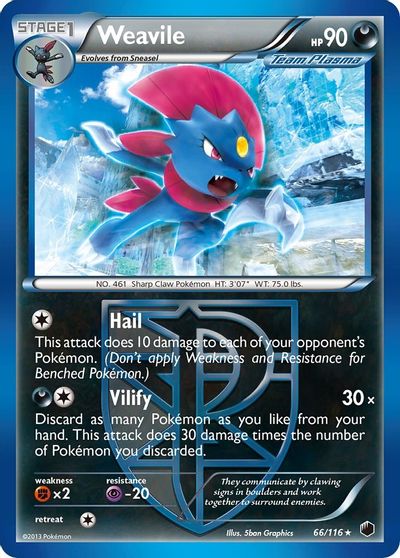 Weavile [Reverse Holo] #66