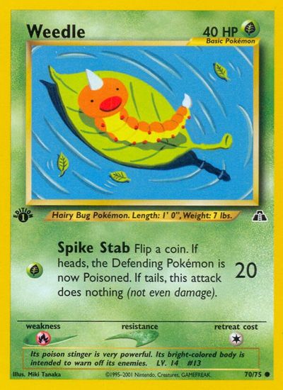 Weedle [1st Edition] #70