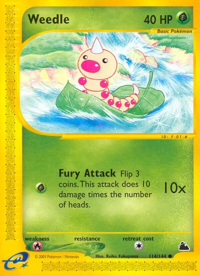 Weedle [Reverse Holo] #114