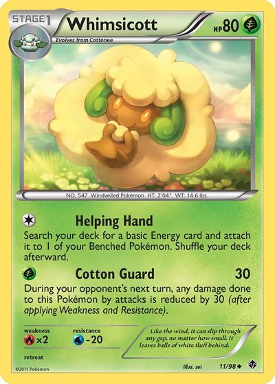 Whimsicott [Reverse Holo] #11